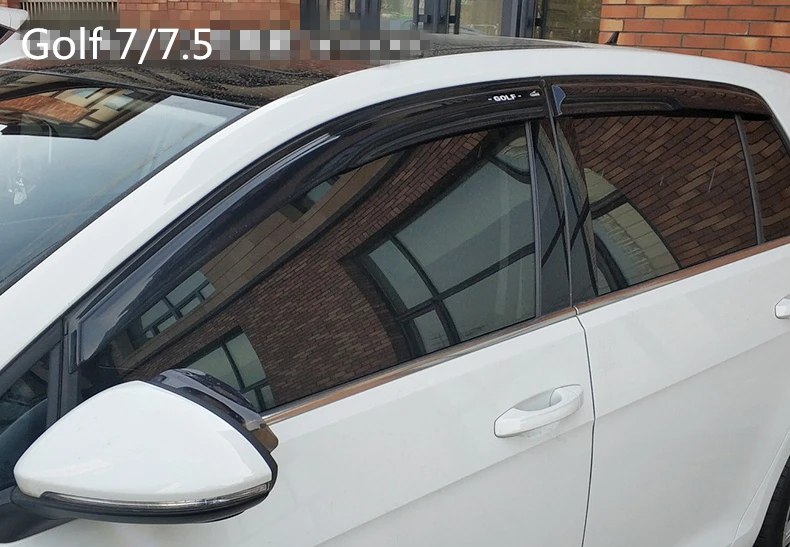 Пластиковый оконный козырек для Volkswagen Golf MK7 2014 2019 вентиляционные оттенки