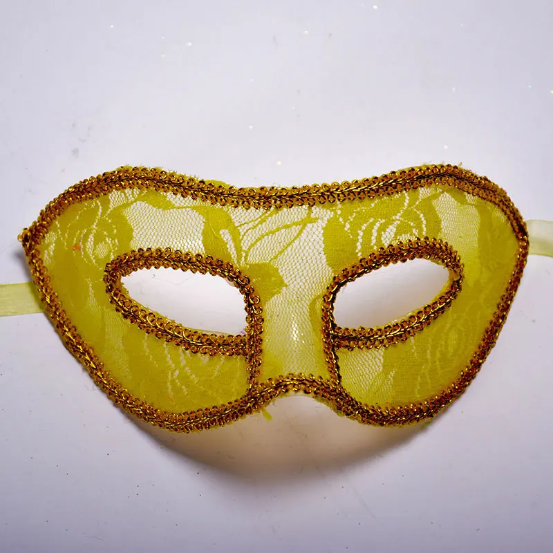 Венецианская маска Familysky с повязкой на половину лица полосатая Прозрачная