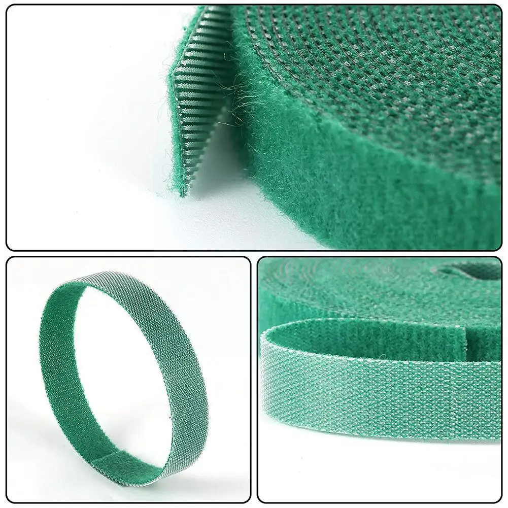 

2 м * 1 см связывающий цветной полиэфирный кабель для садовых растений, Электрический связывающий элемент, коллекционная сетчатая опора для ...