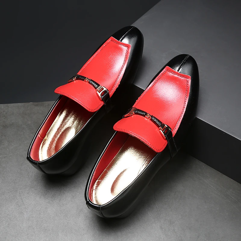 Новинка роскошные мужские кожаные туфли ручной работы в стиле пэчворк деловые