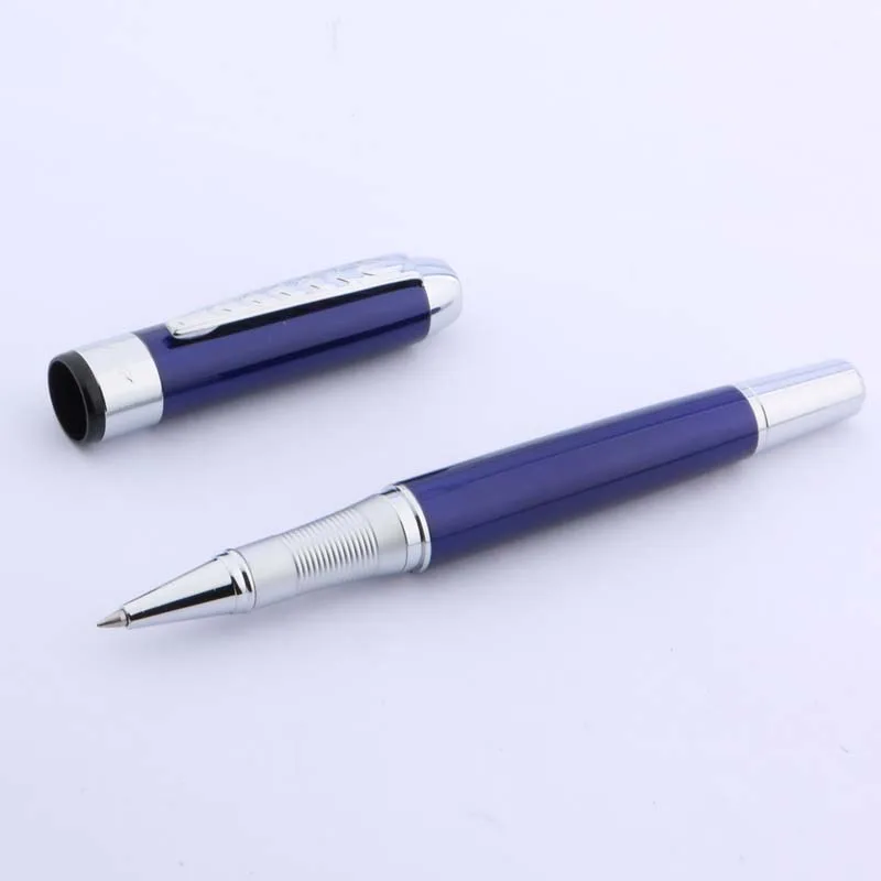 Офисная школа JINHAO 250 новая синяя серебристая металлическая шариковая ручка |