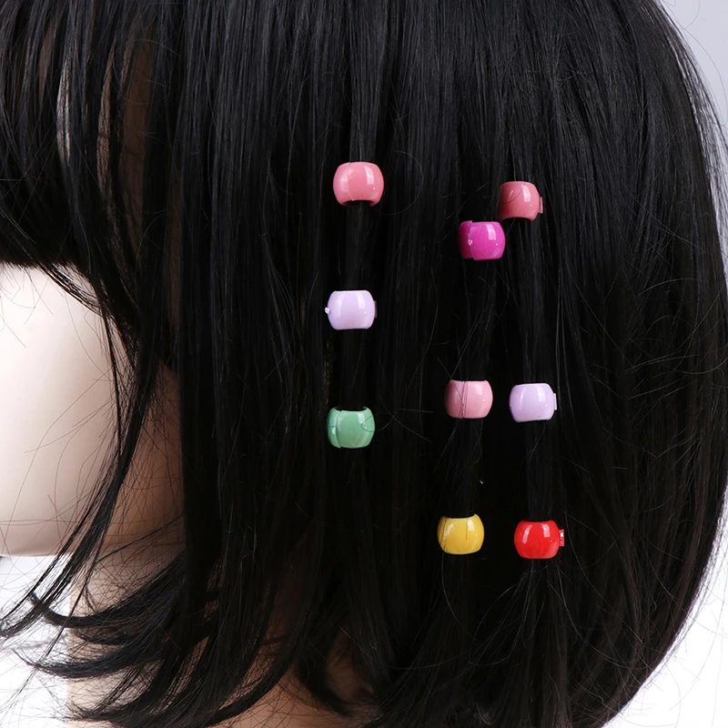 Mini pinzas en forma de garra para el pelo para mujer y ni&ntilde;a, tocados bonitos de cuentas de colores, dulces, 100 Uds.-0
