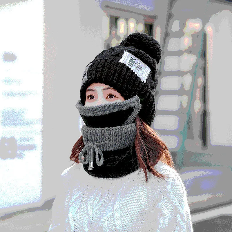 Wjustforu зимняя шапка шарф Набор для женщин девочка теплая бини девочки кольцо