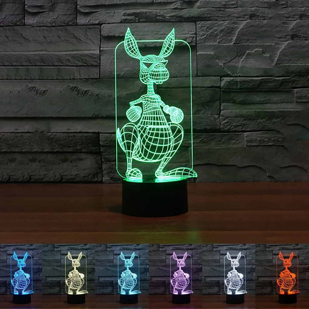 Баскетбол динозавров 3D ночной Светильник украшения светильник подарки для детей