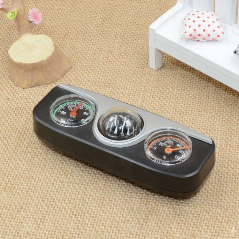 

3 In 1 outdoor Guide Ball Car Compass Hygrometer Car Ornaments Auto Boat Vehicles Interior Accessories Ornaments