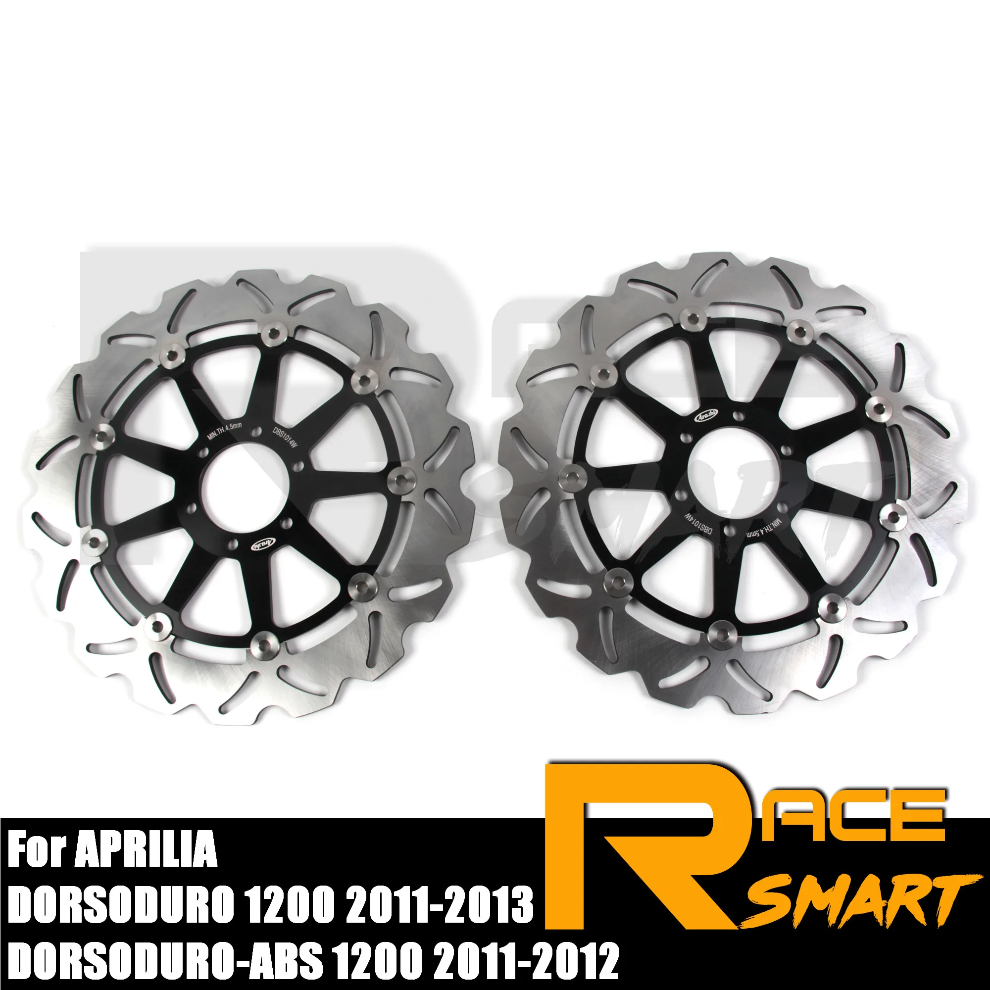 Передние тормозные диски CNC для мотоцикла 1 пара APRILIA DORSODURO 1200 2011 - 2013 роторы ABS 2012 |