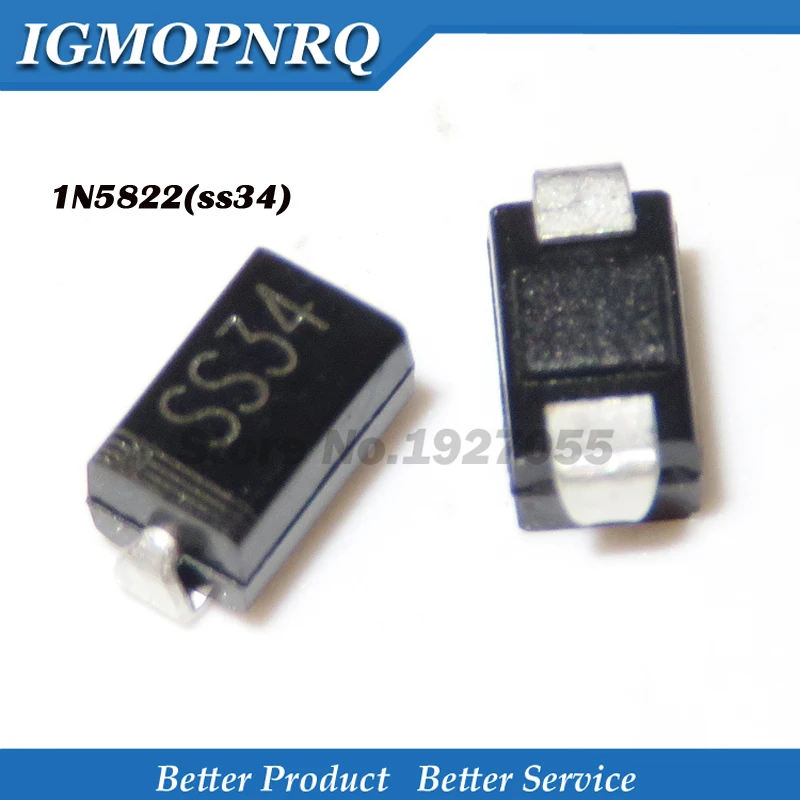 100 шт. SMA выпрямительный диод 1N5819 SS14 1N5822 SS34 SR160 SS16 1N5817 SS12 SR1100 SS110 SR360 SS36 SR240 SS24 SR2100 SS210 SS310
