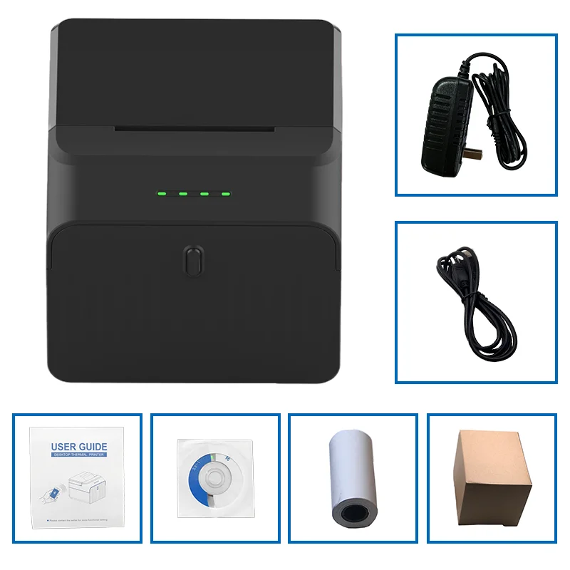 Термопринтер Milestone Bluetooth 58 мм POS терминал чеков билетов поддержка наличных USB