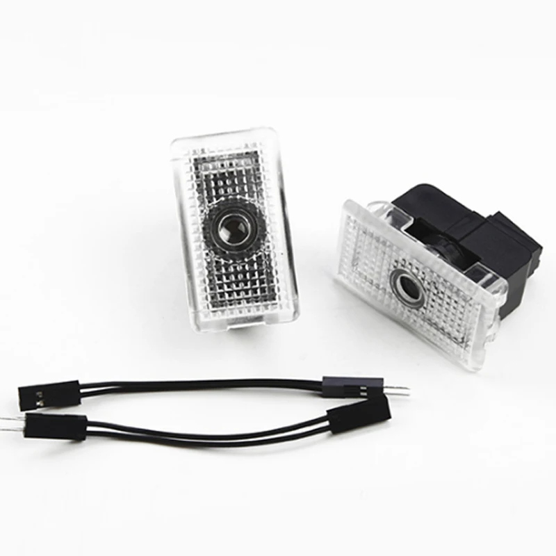 Modification 2PCS Led Car Logo Shade Welcome Light Decorative Signal Lamp For Tesla Model 3 | Автомобили и мотоциклы