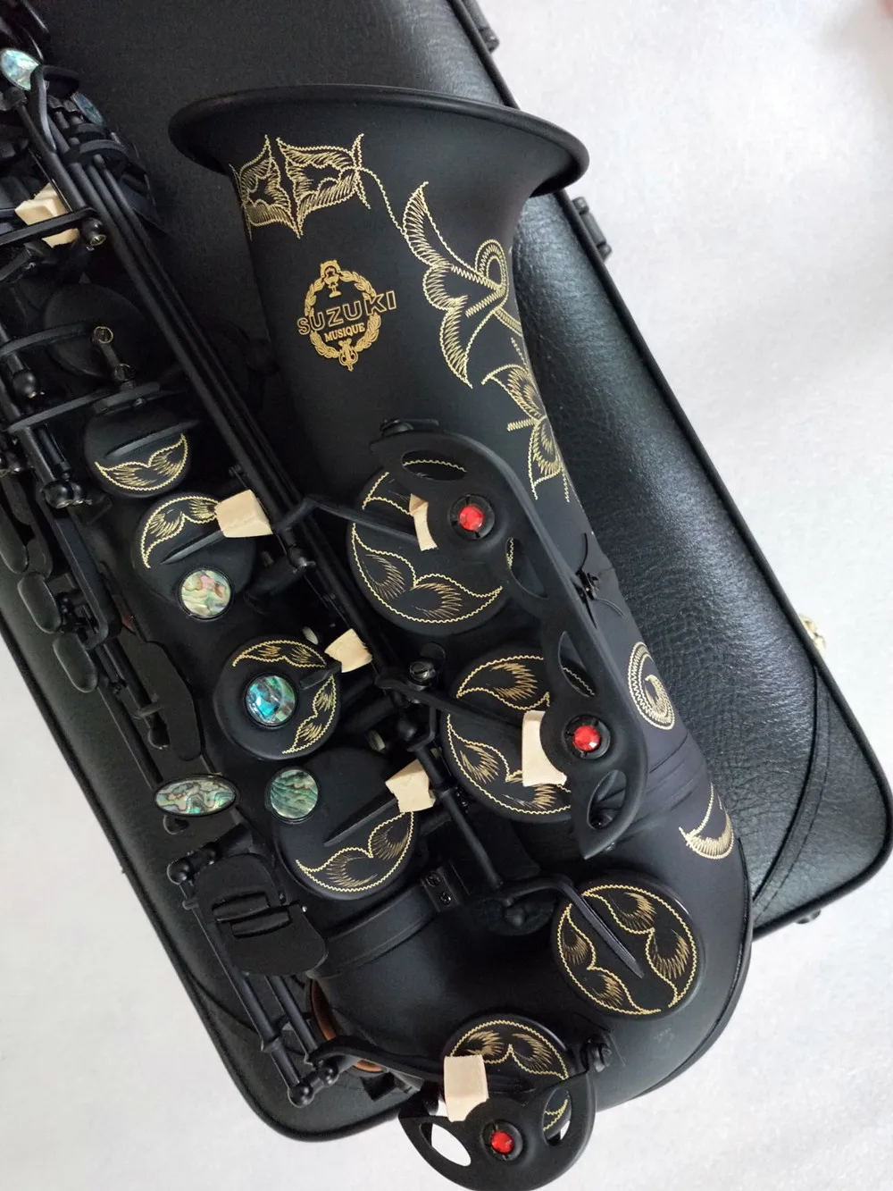 Японский альт-саксофон Suzuki высококачественный матовый черный музыкальный