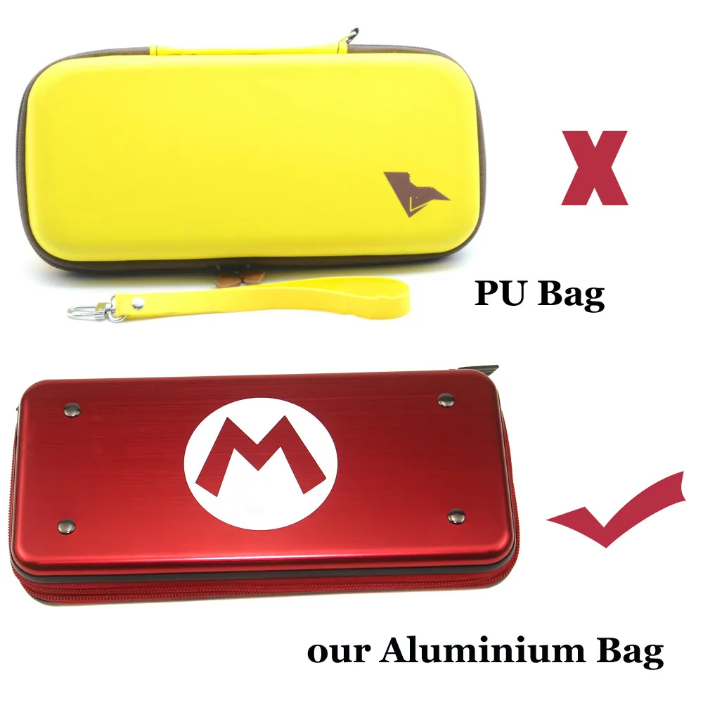 Чехол для портативной Алюминиевой Сумки хранения чехол Nintendo Switch аксессуары