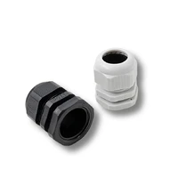 waterproof cable gland connector ip68 white black nylon plastic metric cable m6 m8 m10 m12 m14 m16 m18 for 4 8mm cable 10pcs
