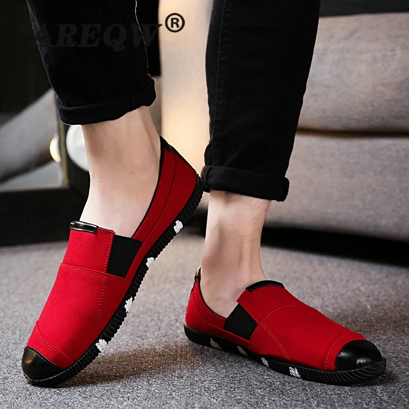 

2021 Summer New Men's Canvas Peas Shoes Breathable Casual Shoes One-step Tide Shoes Cloth Shoes