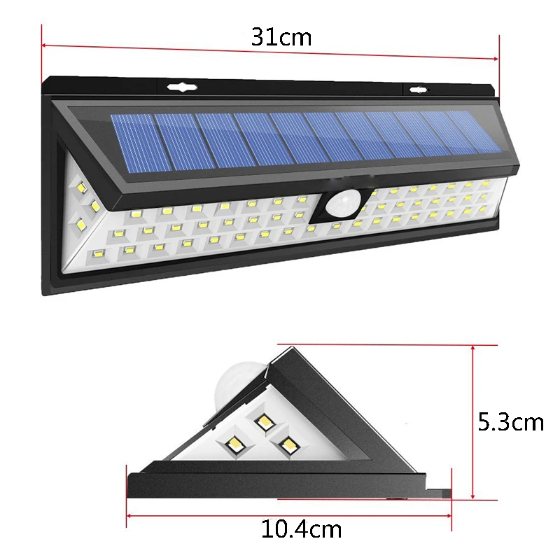 

Solar Lights Outdoor Led Sun Powered Solar Lamp Square Waterproof IP65 Human Body Induction For Garden Outdoor Lampara Solar