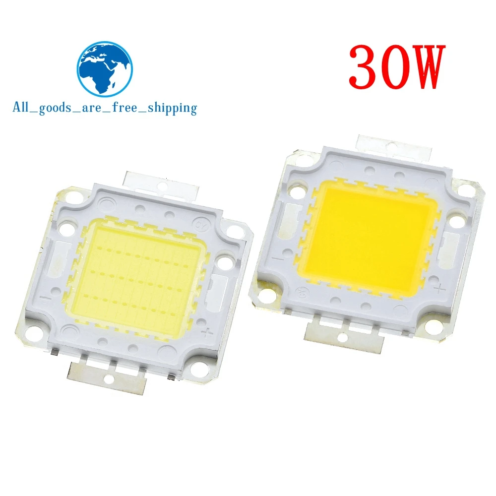 Белый/теплый белый 10 Вт 20 30 50 100 Светодиодный светильник чип DC 12V 36V COB
