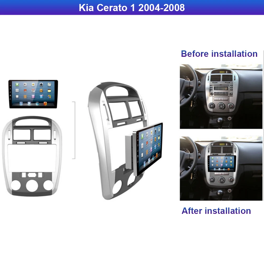 Runningway Android 10 0 5G автомобильный DVD-плеер для Kia Cerato 1 2004-2008 4G + 64G радиоприемник