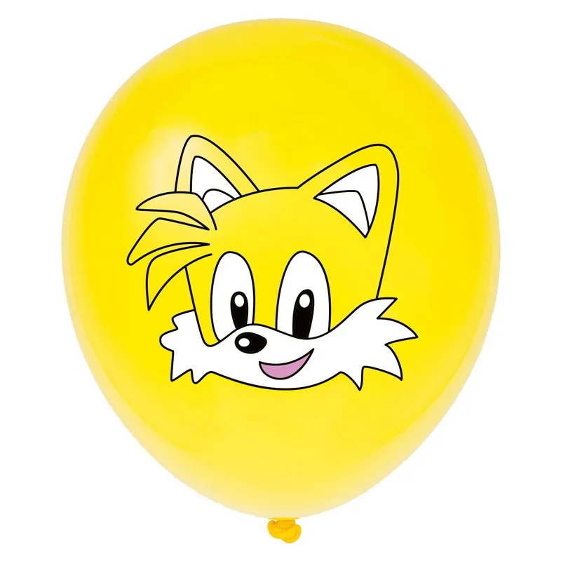 10pcs Sonic Latex Balloons The Hedgehog Superhero Game Fans Ballon Happy Birthday Party Decoration Kids Toys Supplies Globos - купить по