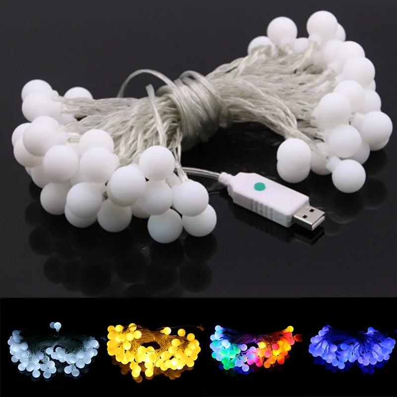 Светодиодная гирлянсветильник с шариками 2 м 5 10 м|Осветительные гирлянды| |