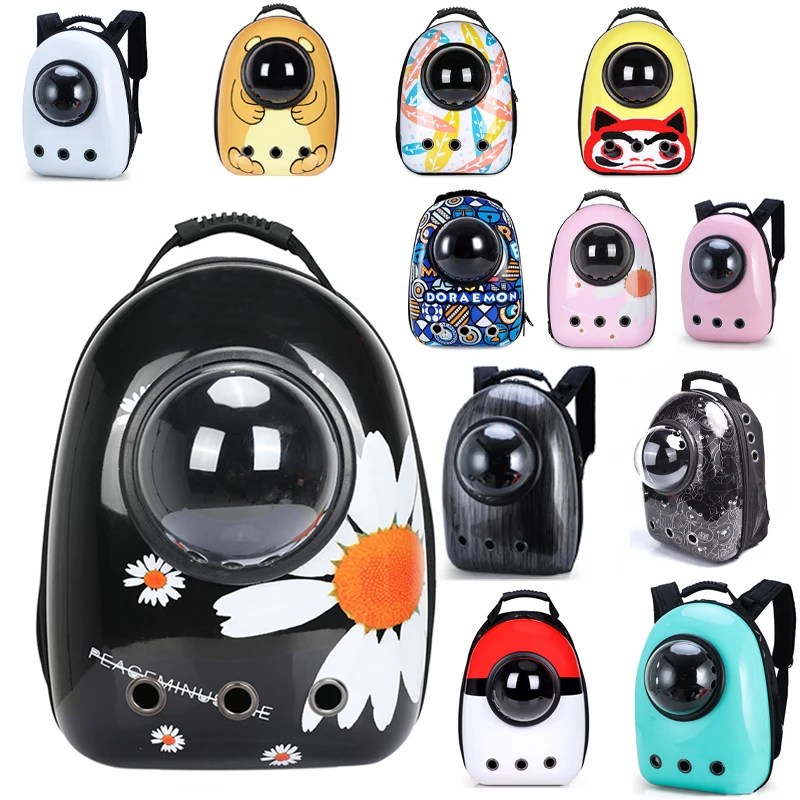 

2020 New Pet Cat Bag Space Cat Backpack Transparent Breathable Cat And Dog Backpack Large Space Fat Cat Can Carry Pets Supplies