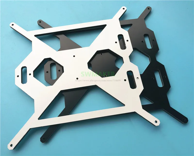 Peças da Impressora 6mm de Alumínio Transporte com Rj4jp-01-08 Cnc para Reprap Prusa Grosso Composto Aquecido Cama Placa y Bandeja 3d i3