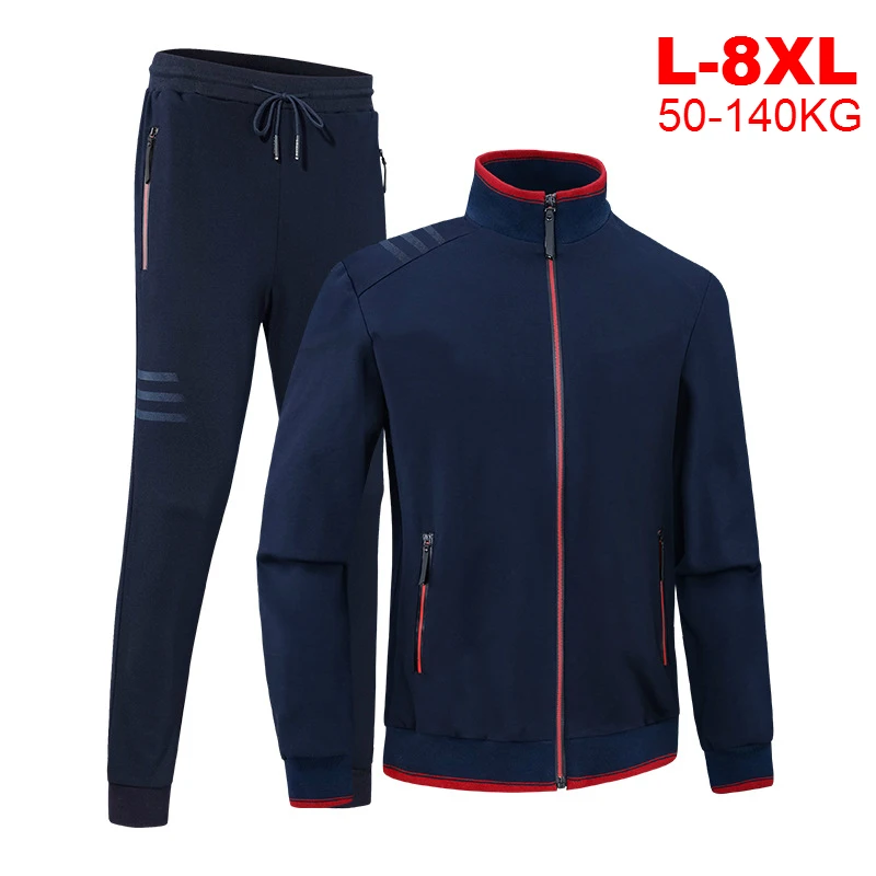 

Мужской спортивный костюм, черная куртка и штаны, размеры до 8xl