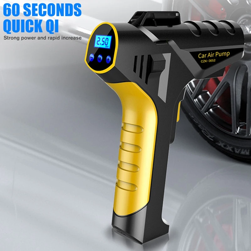 

150PSI Cordless Air Pump, 120W 25L/MIN Portable Air Compressor Tire Inflator Pump for Cars, Bicycles, Ourdoor Inflatable