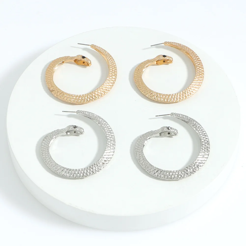 

Gold Punk Snake Earrings Vintage Jewelry Earrings for Women Girls Piercing Earrings Party Wedding Snake Cartilage Earrings