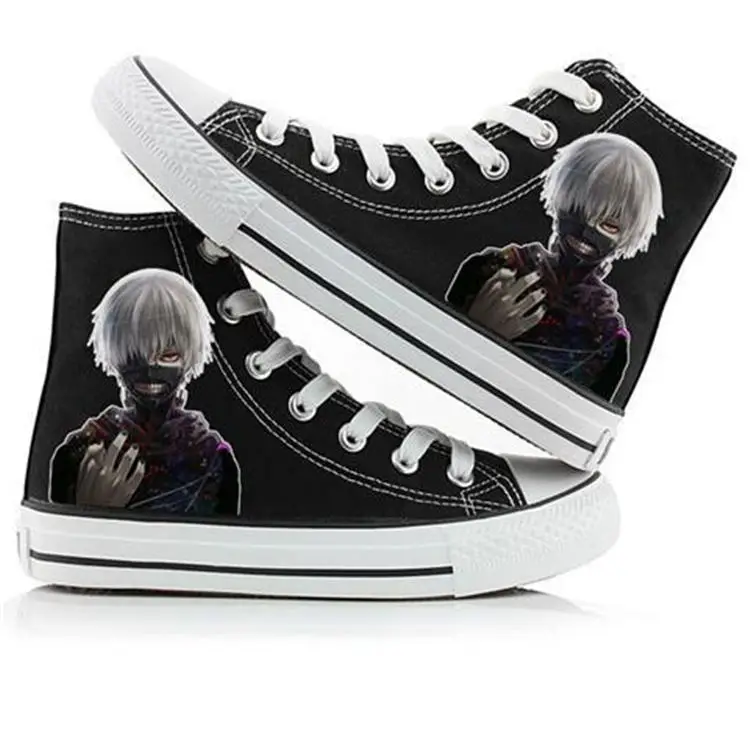 17 Обувь с принтом из аниме «Токийский Гуль» Kaneki Ken; обувь для косплея; обувь на плоской подошве для мужчин и женщин; кроссовки для бега; унисекс - Цвет: 17