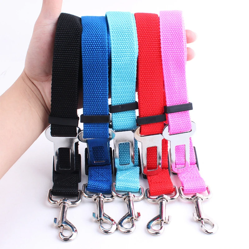 

1 Pcs Pet Dog Cat Car Seat Belt Adjustable Harness Seatbelt Lead Leash for Small Medium Dogs Travel Clip Pet Supplies