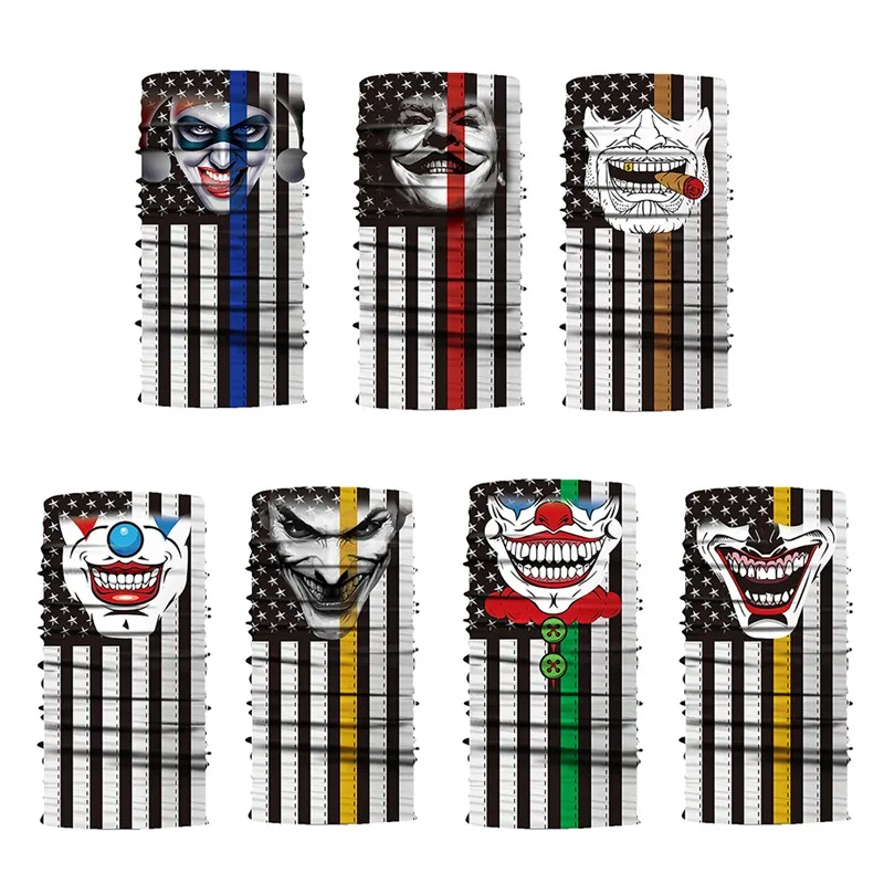 

Women Men Flag Digital Printed Multi Functional Seamless Quick Dry Sunshade Sweatband Hairband Head Scarf Camera