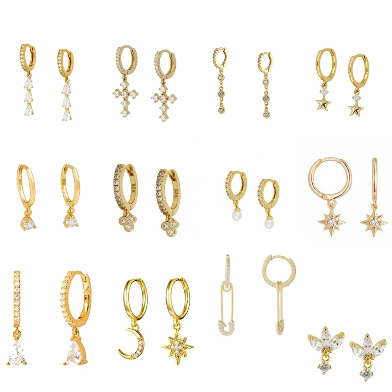 

Женские серьги-кольца из серебра 925 пробы, с бриллиантами