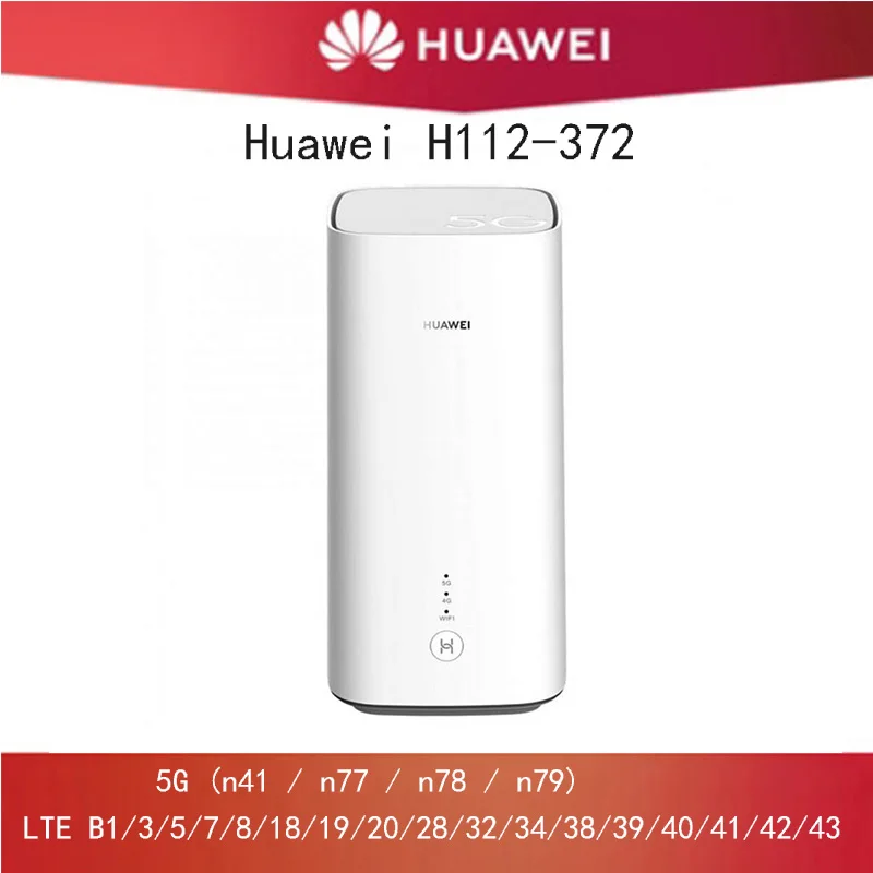 

Беспроводной маршрутизатор Huawei 5G CPE Pro H112-372, 5G NSA + SA(n41/n77/n78/n79) LTE CPE Pk Huawei B818