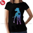 Женская Акварельная футболка с круглым вырезом