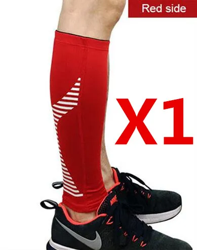 1 piece Red Поддержка ног компрессионный баскетбольный футбольный защитный щиток голени футбольные рукава для голени Молодежный Танец Бег Велоспорт протектор для ног гетры - Цвет: 1 piece Red