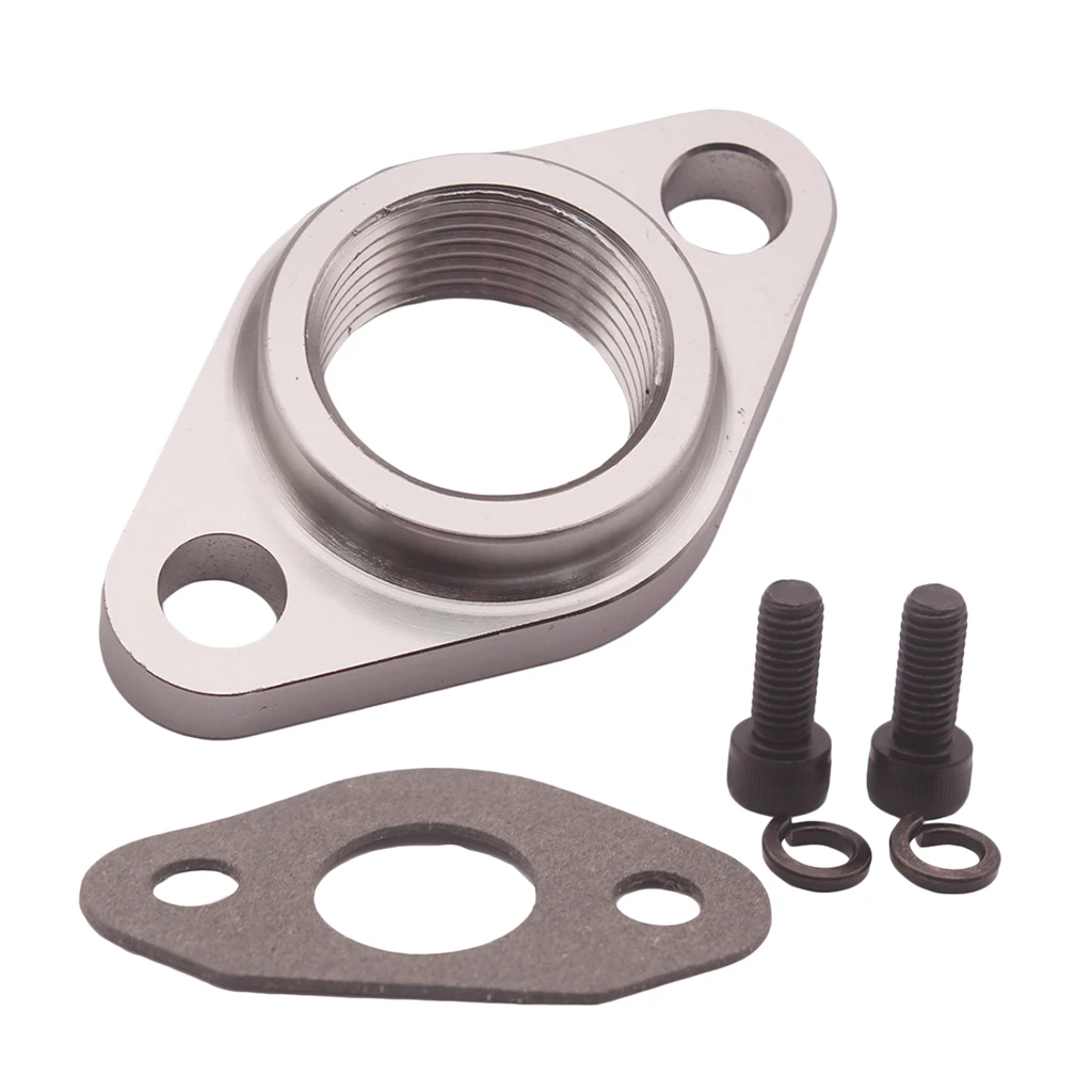 Billet Aluminum Oil Drain Flange 3/4&quot Barb For T3 T4 T04B T04E T04 | Автомобили и мотоциклы