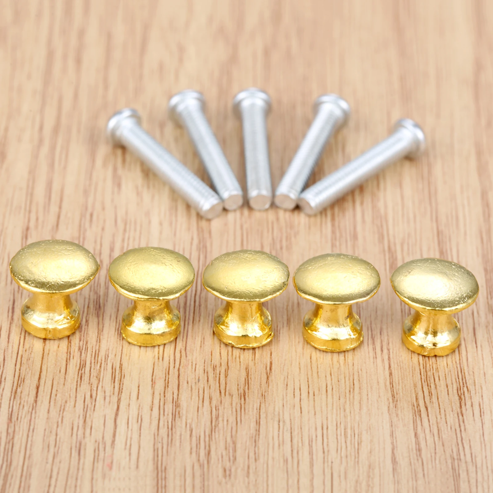 Мини-ручки из цинкового сплава 5 шт., античная бронза/серебро/золото