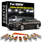 Автомобильные аксессуары BADEYA Canbus для BMW 5 серии E39 E60 E61 F10 F11 1996-2017, светодиодная внутренняя карта, купол, багажник, перчатка, комплект освещения