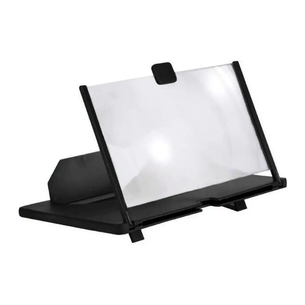 

12 inch 3D Mobile Phone Screen Magnifier Amplifier HD Video Magnifying Smartphone Movie Amplifying Foldable Phone Stand Bracket