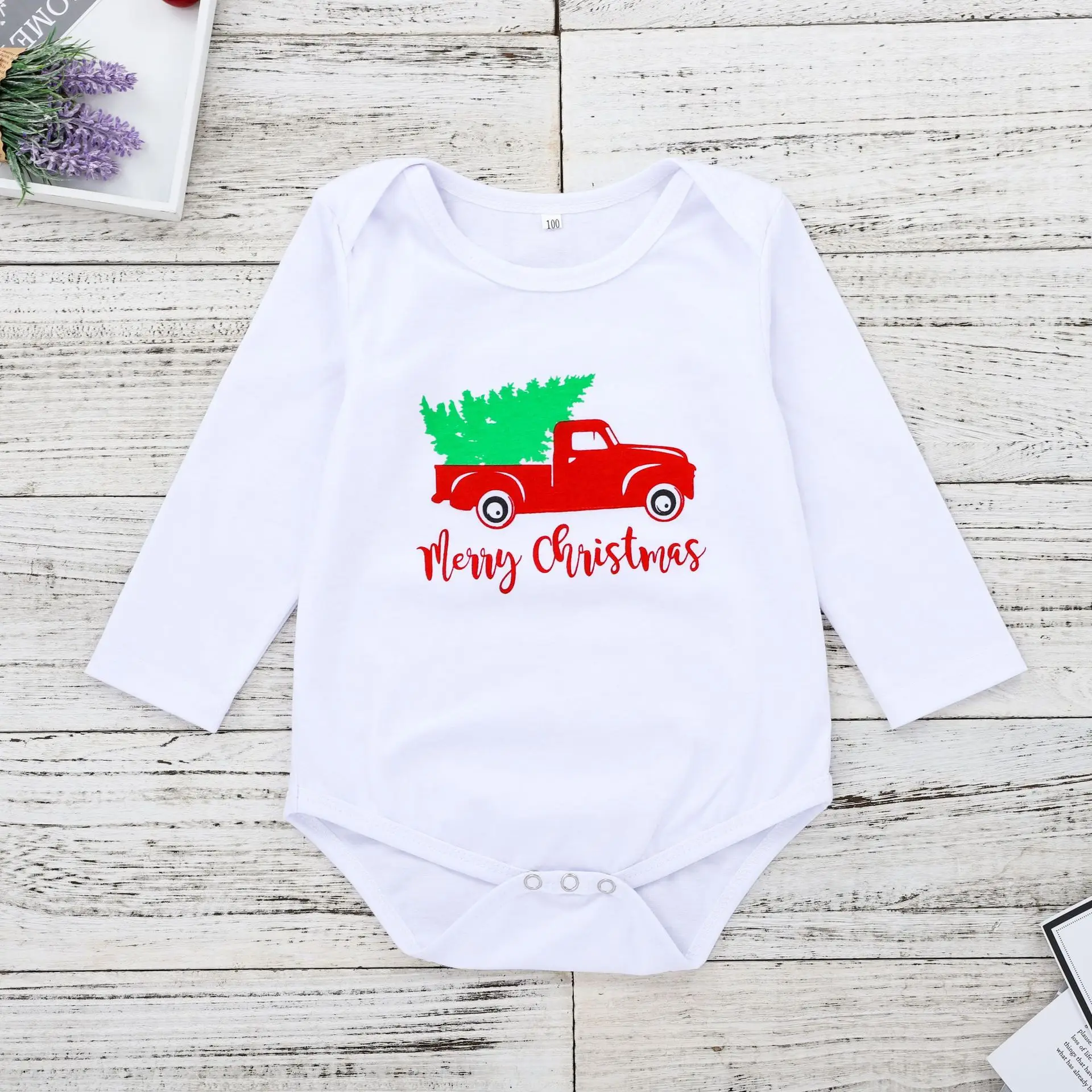 Веселые комбинезоны для новорожденных с принтом рождественских букв боди