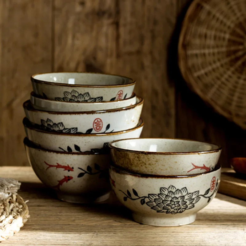 FANCITY в японском Ретро керамическая миска для каши Творческий десерта мисочка