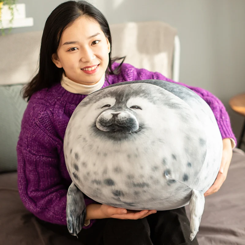 

3D Simulation Sea Lion Plush Toys Sea World Cute Stuffed Animal Dolls Soft Simulation Seal Doll High Quality Birthday Gift Kids