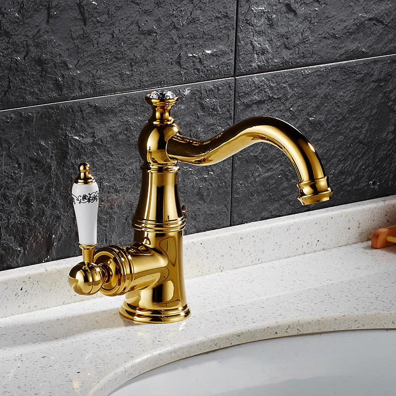 Vidric Black/Chrome/Gold/Antique/Nickel Basin Faucet Single Handle Mixer Tap Hot &amp Cold Bathroom Sink Water | Обустройство дома