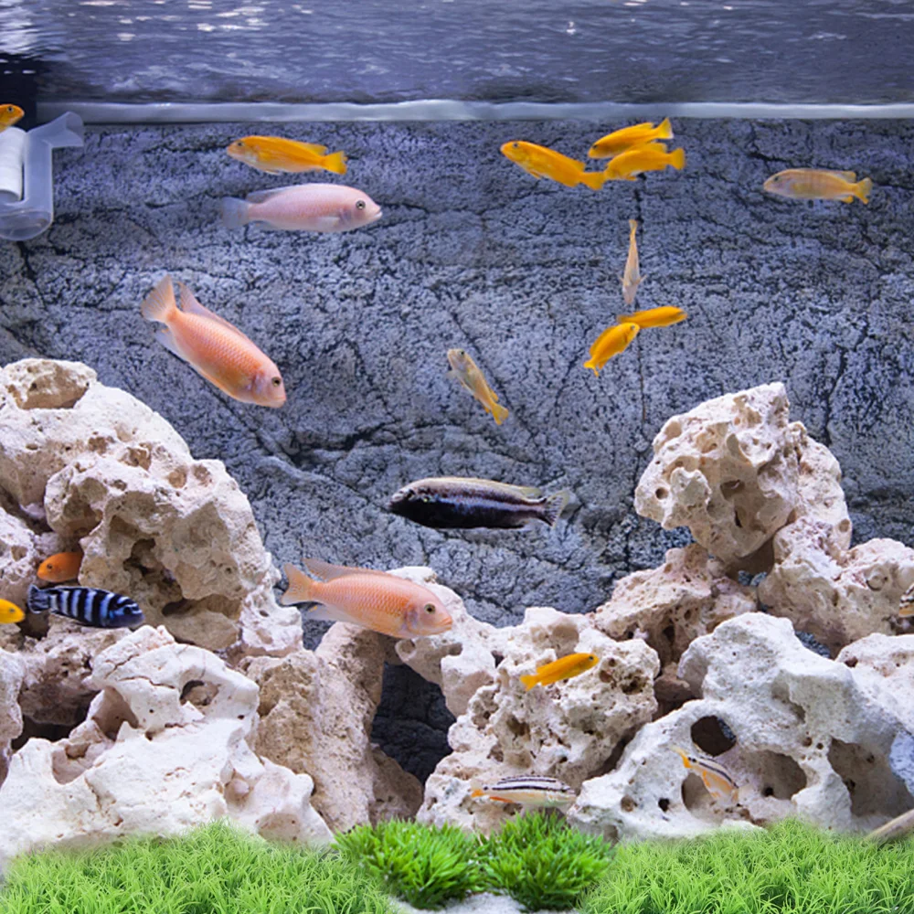 

2Pcs Miniature Aquatic Floral Sand Table Adornment Fish Tank Floral Decor(Green)