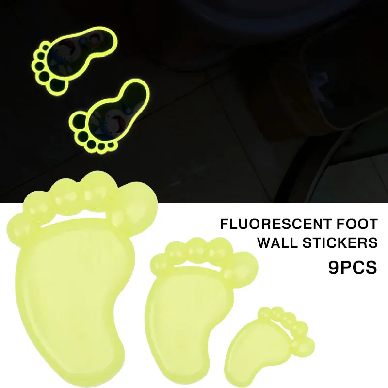 Светящиеся Стикеры флуоресцентные наклейки для спальни настенные обои из смолы 9
