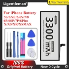 Высококачественный аккумулятор для iPhone 5 5S 5SE 6 6S 7 8 Plus 6g 7g, Долговечные батареи для iphone x xs xr xsmax, 0 циклов, батарея