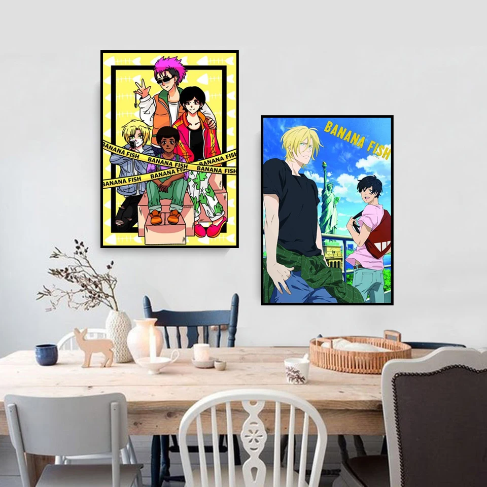 

Плакат искусственный персонаж аниме цифровое искусство настенная Популярная Картина на холсте нордическая гостиная домашнее украшение бе...