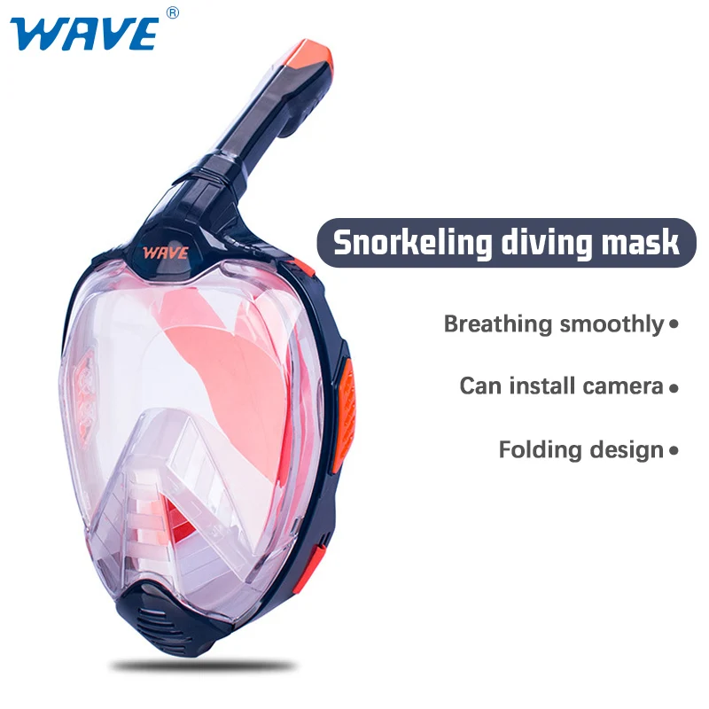 

2021 Snorkeling Diving Mask Underwater Scuba Anti Fog Full Face Snorkeling Mask Swimming Wide View Snorkel Mask For Adult