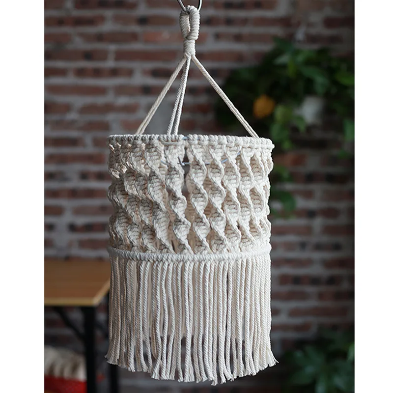 

Bohemian Tapestry Hand-woven Creative Home Handmade Lampshade Home Decoration Room Decor Aesthetic Wall Decor Bedroom