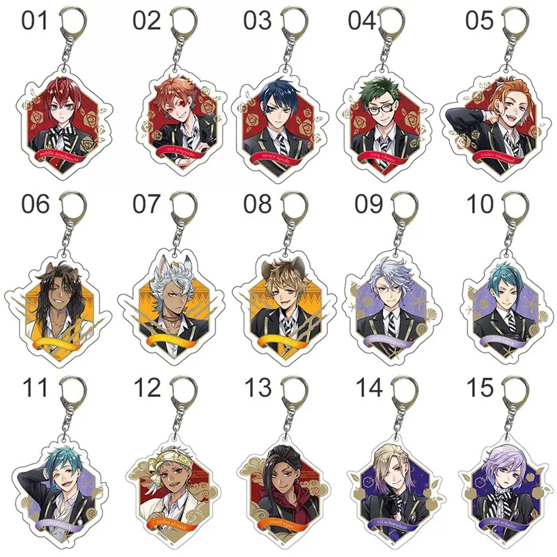 Двусторонние акриловые игрушки брелоки аниме аксессуары для косплея скрученные