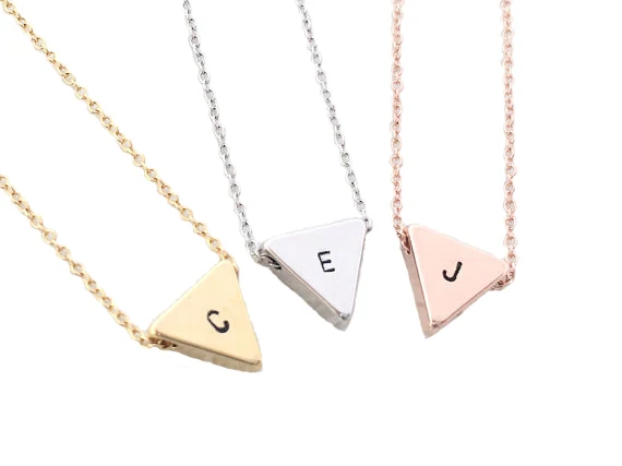 FYN42 именной буква ювелирные изделия медь A-Z маленькое ожерелье с буквенными